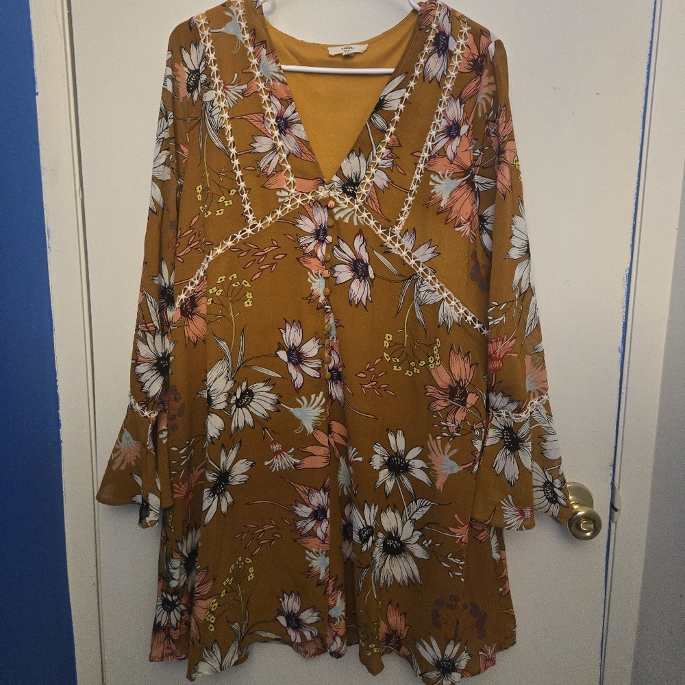 Flowy Flower Print Dress
